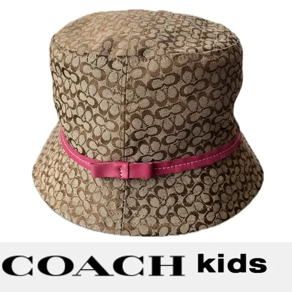 Coach | Accessories | Signature Bucket Hat With Pink Trim  display picture 3